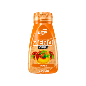 6PAK Syrup ZERO Peach – 500ml