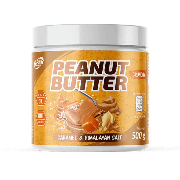 6PAK Peanut Butter z karmelem i solą himalajską – 500g