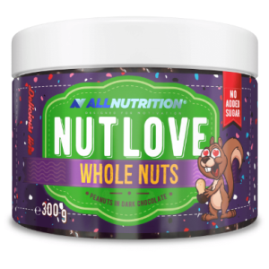 AllNutrition Nutlove Wholenuts Peanuts In Dark Chocolate – 300g