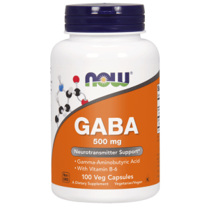 NOW Foods GABA 500 mg – 100 kaps.
