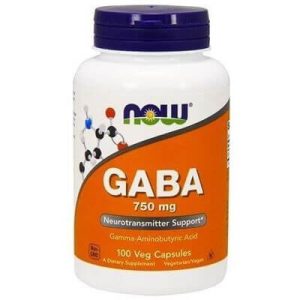NOW Foods GABA 750 mg – 100 kaps.