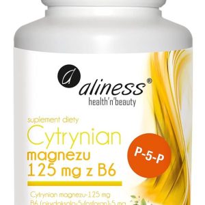 Aliness Cytrynian Magnezu 125mg z B6 (P-5-P) – 100 kaps