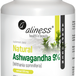Aliness Natural Ashwagandha 560mg 9% – 100 kaps 100