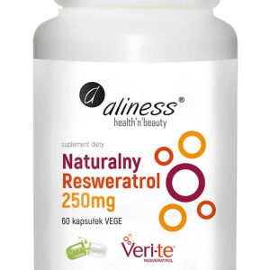 Aliness Naturalny Resweratrol Veri-Te 250mg – 60 kaps.