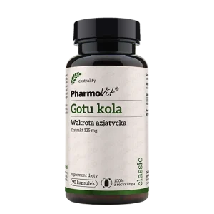 Pharmovit Gotu Kola Wąkrotka Azjatycka 125mg – 90 kaps.