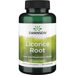 Swanson Licorice (Lukrecja) 450mg – 100 kaps.