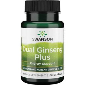 Swanson Dual Ginseng Plus – 60 kaps